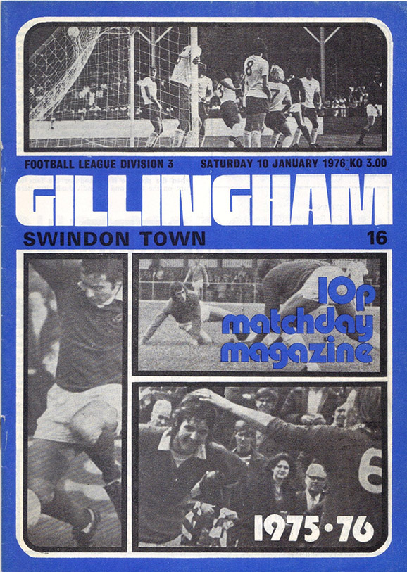 <b>Saturday, January 10, 1976</b><br />vs. Gillingham (Away)